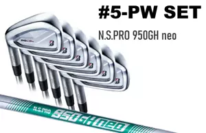 LEFT HANDED BRIDGESTONE GOLF 242CB+ IRON #5-PW N.S.PRO 950GH neo S FLEX 6 CLUBS - Picture 1 of 7