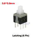 Tact Tactile Push Button Switches 5.8X5.8Mm Pcb Latching Momentary Lock 3 6 Pin