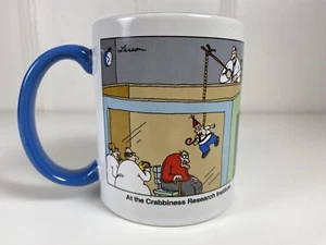 VTG 1998 Coffee Tea Mug Gary Larsen Far Side The Crabbiness Research Institute - Picture 1 of 12