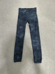 SPANX Leggings Womens Large Look at Me Now Seamless Deep Blue Tie Dye - Picture 1 of 12