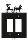 SWEN Products AMISH HORSE AND BUGGY Light Switch Plate Covers