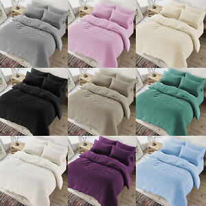 Teddy Fleece Duvet Cover with Pillow Case Thermal Warm Bedding Set