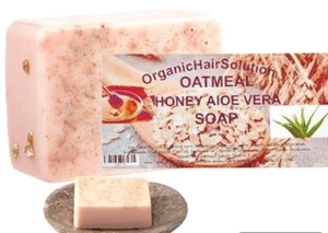 OATMEAL Bar SOAP With Honey & Aloe Vera or ECZEMA and SENSITIVE skin-All skin - Picture 1 of 9