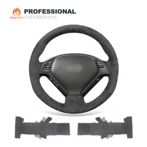 Cubierta de volante de coche MEWANT Custom Alcantara para Infiniti G25 G35 G37 EX35 - Imagen 1 de 11