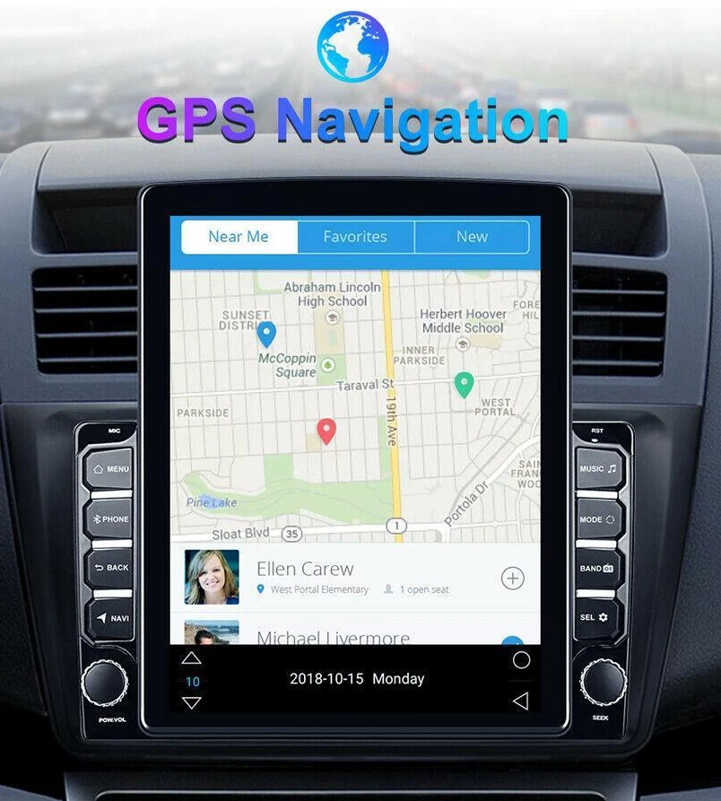 Radio navegación coche 9,7 pulgadas pantalla táctil HD para Android 9.1 estéreo cuatro núcleos GPS Foto 1 de 4