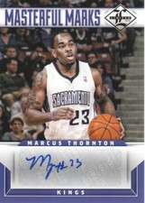 2012-13 Limited Basketball Masterful Marks Auto #19 Marcus Thornton 008/199 