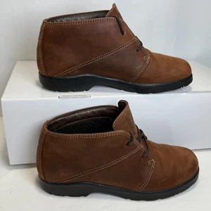 BOKS by Reebok Leather Ankle Boot Classic Preppy Womens 7 EUC - Picture 1 of 10
