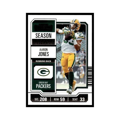 Aaron Jones 2023 Panini Contenders #36 Green Bay Packers Football Card NM - Image 1 of 3