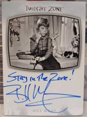 Twilight Zone Archives Bill Mumy Inscription Autograph Card AI-4 as Billy Bayles - Image 1 of 2