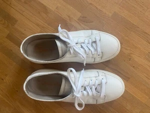 Santoni weiße Sneaker Hirschleder Gr 39 - Bild 1 von 13