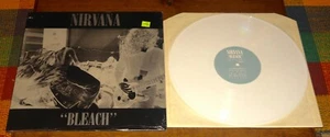 NIRVANA BLEACH UK TUPELO SUB POP WHITE VINYL LP 1989 1ST PRESS OF 300 IN SHRINK - Picture 1 of 13