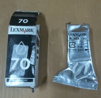 Lexmark 70 BLACK Ink Cartridge12A1970 for Kodak Samsung Compaq Printers - Image 1 of 2