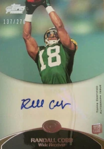 2011 Topps Prime Football Autographs #55: Randall Cobb Topps Prime Base - Picture 1 of 4