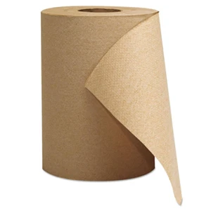 GEN Hardwound Roll Towels 1-Ply Brown 8" x 300 ft 12 Rolls/Carton 1804 - Picture 1 of 2