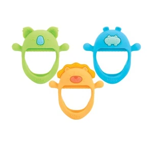 Nuby Mini Wrist Grip Teething Mitten - Soft Silicone - Easy-to-Clean - Picture 1 of 29