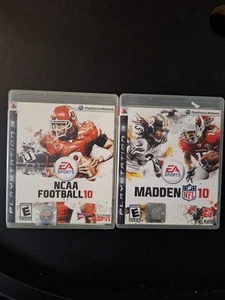 NCAA Football 10 & Madden NFL 10 (Sony PlayStation 3,PS3) 2 Game Lot CIB - Picture 1 of 6