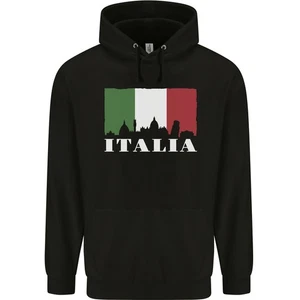 Italy Skyline Italian Flag Childrens Kids Hoodie - Picture 1 of 37