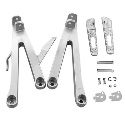 For Honda CBR 600RR 2007-2010 08 Rear Passenger Pedals & Pegs Brackets Footrests - Image 1 of 4