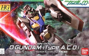 Bandai Hobby Gundam 00 #45 O / 0 Gundam Type A.C.D. ACD HG 1/144 Model Kit USA - Picture 1 of 4