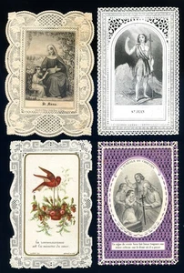 santini merlettati-holy cards lace-canivets-spitzebildichen LOTTO N.827 - Imagen 1 de 1