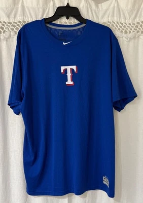 Camiseta Nike Dri-Fit Texas Rangers para hombre talla XL azul rendimiento entrenamiento  Foto 1 de 4