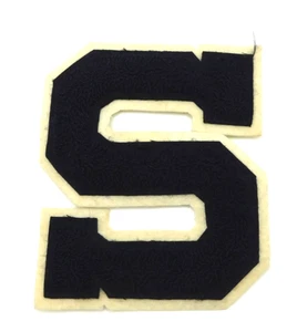 Vintage Chenille Varsity Letter “S” Sweater Patch for Letterman Sweater Jacket - Picture 1 of 2