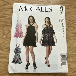 McCalls sewing patterns. M7620 Misses/women’s Ruffled Dresses. Uncut. Sz 4-12 - Picture 1 of 2