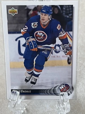 STEVE THOMAS--1992-93 UPPER DECK--NEW YORK ISLANDERS--FREE SHIPPING - Image 1 of 2