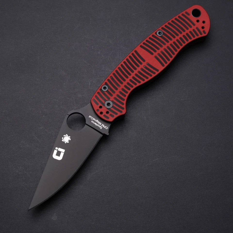 Spyderco Para Military 2 - Crisol Negro y Rojo G10 / Hoja MagnaCut Negra Foto 1 de 4