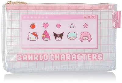 Bolsa de maquillaje Sanrio estuche de artículos pequeños PVC transparente diseño simple para mujer Foto 1 de 3