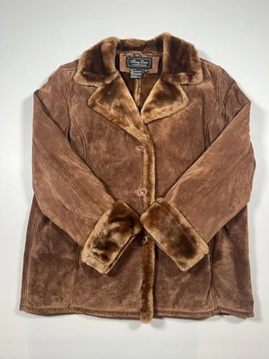 Terry Lewis Classic Luxuries Coat 1X Shearling Faux Fur Lined Jacket Leather - Image 1 of 4