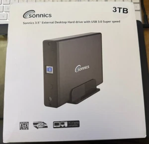 Sonnics 3,5" external desktop hard drive usb 3.0 super speed - Photo 1/2