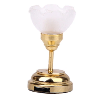 Metallo 1/12 Dollhouse LED Modello di lampada Accessorio per la decorazione - Immagine 1 di 4