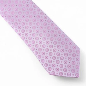 Calvin Klein Men's Hex Dot Tonal Tie Necktie Classic 3" Pink Silk Blend $69 - Picture 1 of 5
