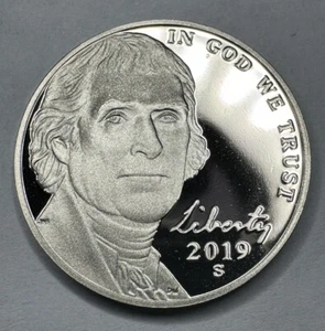 2019-S Jefferson Nickel Gem Proof Deep Cameo 5Cent Coin from Proof Set. *Shiny* - Picture 1 of 8