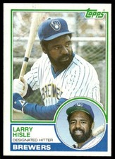 1983 Topps Baseball Card Larry Hisle Milwaukee Brewers #773