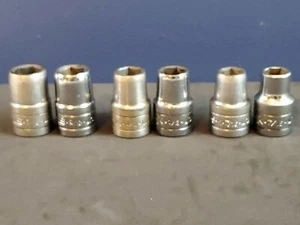 S-K 1/2" DRIVE 6pt Shallow Sockets Mechanic Automotive Lot of 6 - Picture 1 of 6