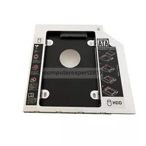 2° disco rigido HDD SSD adattatore caddy SATA per Lenovo IdeaPad 100 100-15IBD UJ8HC - Foto 1 di 8