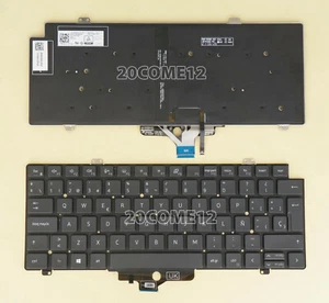 New For DELL Latitude 7420 7430 7530 2022 Keyboard Backlit Spanish Teclado SP - Afbeelding 1 van 2