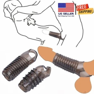 Male Cock Ring Delay Ejaculation Penis Stimulator Sleeve for Couple Sex Toys - Picture 1 of 12