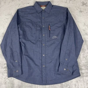LL Bean Camisa Chaqueta Para Hombres Pequeña A Presión Botón Cortavientos Forrada Ligera Usada en Excelente Condición - Imagen 1 de 8