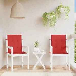 Cojín de Silla de Jardín con Respaldo Bajo Almohada de Sillón Tela Oxford vidaXL - Imagen 1 de 48