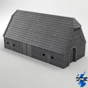 Quattro reggiseni grande fienile 20 mm 1:72 costruzione napoleonica tavolo da gioco stampa 3D - Foto 1 di 4