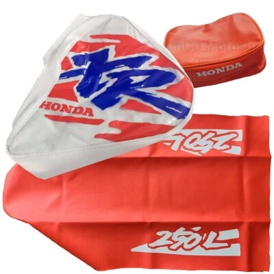 🟠 Kit Cubierta Asiento Cubierta Tanque y Bolsa Guardabarros Trasero para Honda XR250l xr 250L 1994 Foto 1 de 4
