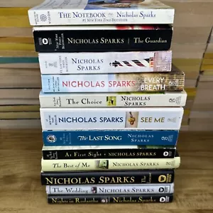 Lot of 12 Nicholas Sparks Hardcover Paperback Mix Notebook Every Breath More - Picture 1 of 16