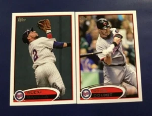 2012 Topps # 389 # 655 ALEXI CASILLA & RYAN DOUMIT Lot 2 Minnesota Twins - Picture 1 of 1