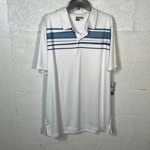 Polo corto PGA TOUR para hombre ajuste atlético estampado de terreno blanco brillante XXL - Imagen 1 de 7