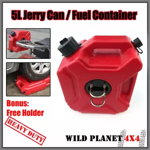 5L Jerry Can Fuel Container With Holder Spare Petrol Container Heavy Duty - Picture 1 of 10