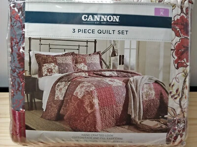 NUEVO SEARS Juego de Edredón Cañón Tamaño King 3 Piezas Foto 1 de 4