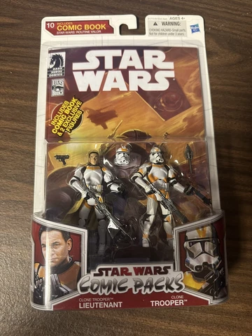 Star Wars Routine Valor Clone Trooper Lieutenant & Clone Trooper Comic Pack TH Cover